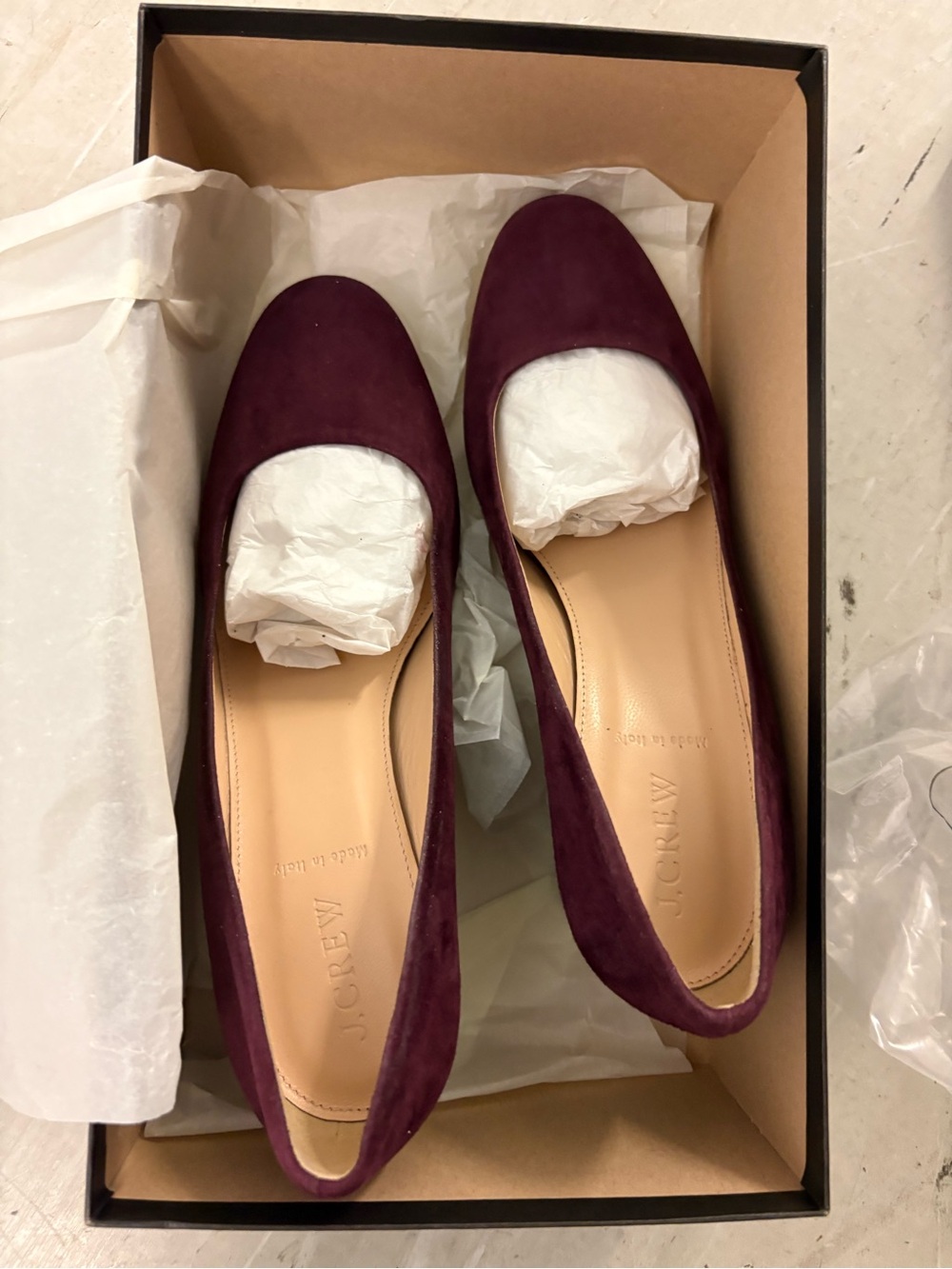 J. Crew Lucite Heels in Suede. Size 9. Like New.